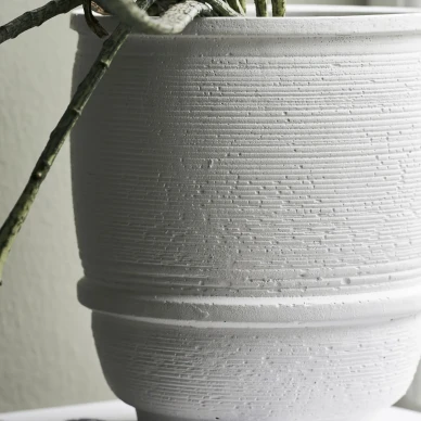 House Doctorin valkoinen betoniruukku Ground Planter 205426001 image
