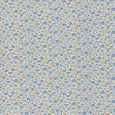 Floral dance sininen kukkatapetti Langelid von Bromssenilta 28 04 image