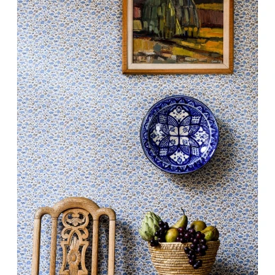 Langelid von Bromssenin sininen kukkatapetti Floral Dance 28 04 image