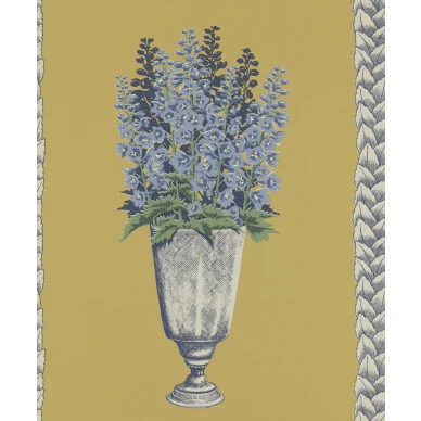 Delphinium keltainen kukkatapetti Langelid von Bromssenilta 27 67 koko kuvio image