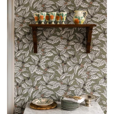 Vihrea lehtitapetti Caffeine Langelid von Bromssenilta 25 65 image