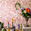 Langelid von Bromssenin punainen kukkatapetti Halcyon Days 24 58