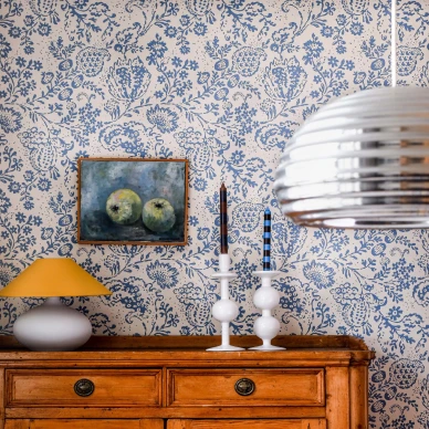 Langelid von Bromssenin sininen kukkatapetti Halcyon Days 24 54 image