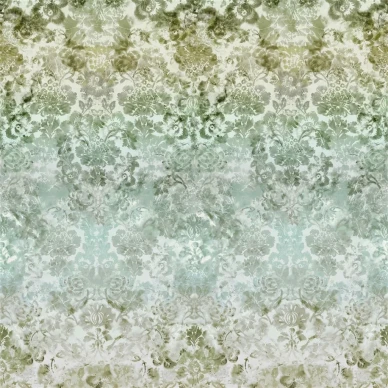 Tarbana Damask vihrea kukkatapetti Designers Guildilta image