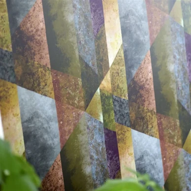 Designers Guild geometrinen tapetti Minakari Geo v2 image