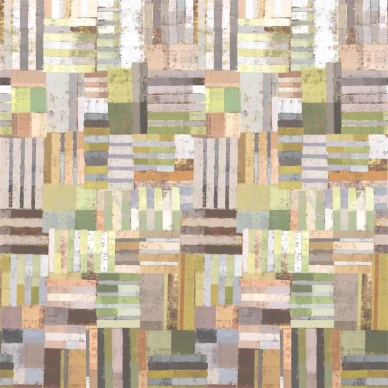 Achara ruskea geometrinen tapetti Designers Guildilta image