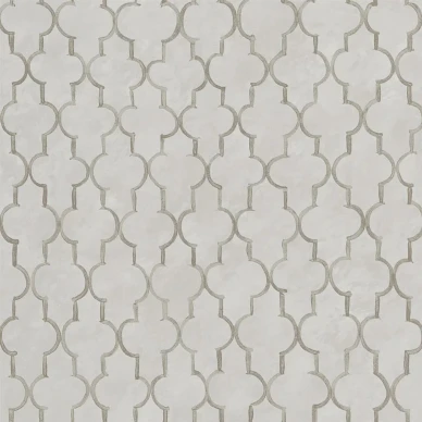 Pergola Trellis kivenharmaa ruudullinen tapetti Designers Guildilta image