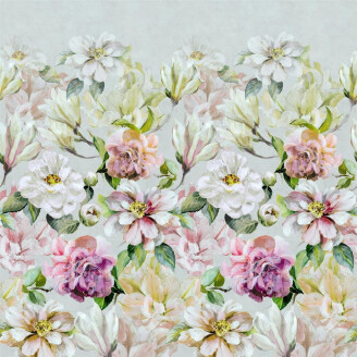 Jardin Botanique roosa romanttinen kukkatapetti Designers Guildilta image