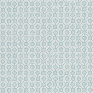 Jaal vaaleansininen graafinen tapetti Designers Guildilta image