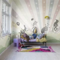 Lastenhuoneen tapetti Rebel Wallsilta Circus R18171