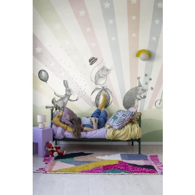 Rebel Wallsin leikkimielinen elaintapetti Circus R18171 image