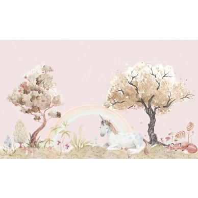 Unicorn Dream unenomainen lastentapetti Rebel Wallsilta R18182 koko kuvio image