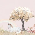 Unicorn Dream unenomainen lastentapetti Rebel Wallsilta R18182