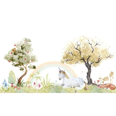 Unicorn Dream yksisarvitapetti Rebel Wallsilta R18181 koko kuvio image