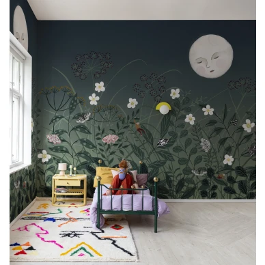 Makuuhuoneen tumma tapetti Pixie Rebel Wallsilta R18191 image