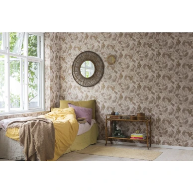 Rebel Wallsin roosa lastentapetti Squirrel Mountain R17981 image