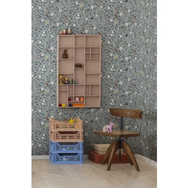 Lastenhuoneen vaaleansininen perhostapetti Pixie Shore Rebel Wallsilta R18112 image