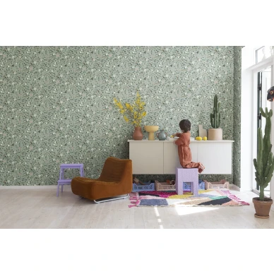 Rebel Wallsin vihrea leikkimielinen tapetti Pixie Shore R18111 image