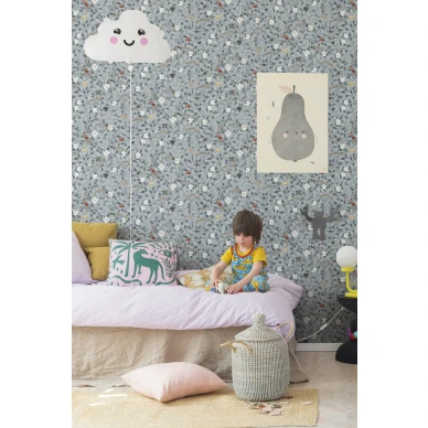 Sininen lehtitapetti Rebel Wallsilta Pixie Shore R18112 image