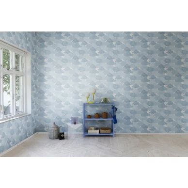 Sininen pilvitapetti Happy Clouds Rebel Wallsilta R18142 image