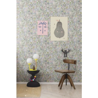 Rebel Wallsin pastellinvarinen kukkatapetti Poppy Meadow R18122 image