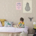Lastenhuoneen roosa elaintapetti Bunny Field Rebel Wallsilta R18083