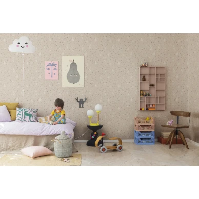 Roosa janistapetti Bunny Field Rebel Wallsilta R18083 image