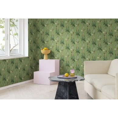 Rebel Wallsin vihrea elaintapetti Monkey Island R18103 image