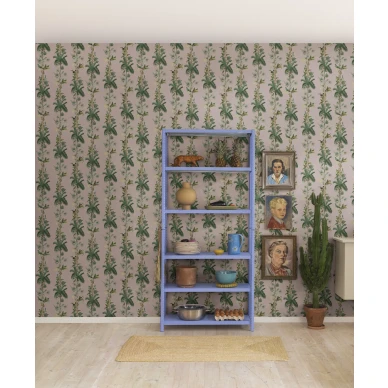 Vaaleanpunainen apinatapetti Monkey Island Rebel Wallsilta R18104 image