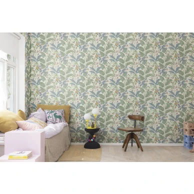 Makuuhuoneen lehtitapetti Strawberry Lane Rebel Wallsilta R18073 image