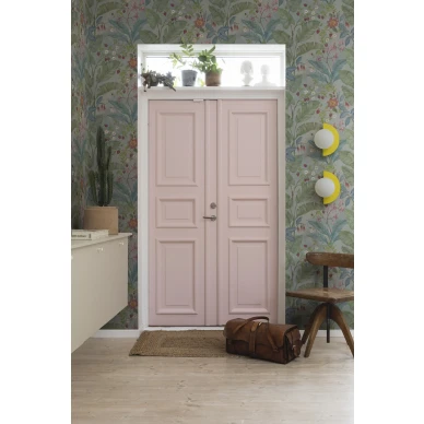 Rebel Wallsin harmaa lehtitapetti Strawberry Lane R18071 image