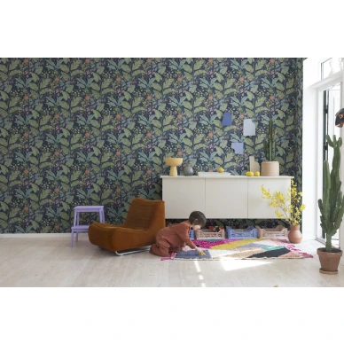 Rebel Wallsin tumma lastentapetti Strawberry Lane R18072 image