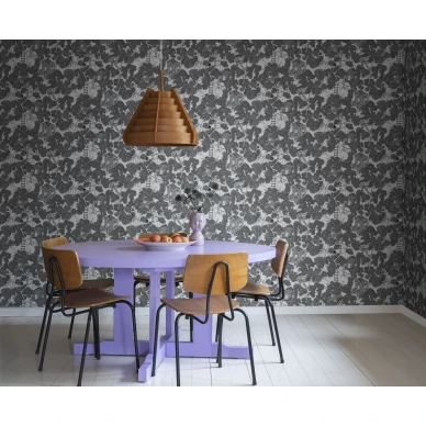 Keittion mustavalkoinen puutapetti Treehouse Rebel Wallsilta R18011 image