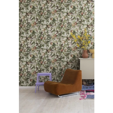 Rebel Wallsin beige lehtitapetti Peach Valley R17992 image
