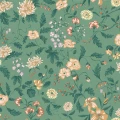 Suzanne vihrea kukkatapetti Sandbergilta S10173