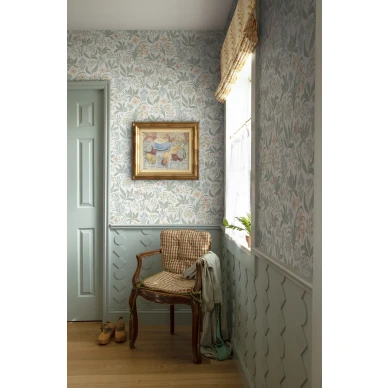 Carl Larsson inspiroitu kukkatapetti Huset i Solen Sandbergilta S10160 image