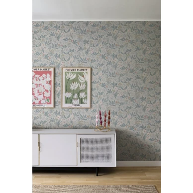 Vanhanaikainen kukkatapetti Sandbergilta Huset i Solen S10159 image