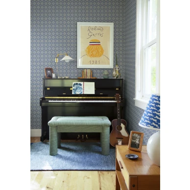 Sandbergin sininen tapetti Lyckan S10150 image