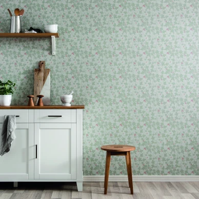 Vihrea lehtitapetti Vinbarsblad Durolta 367 03 image