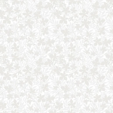 Vinbarsblad valkoinen hopeinen lehtitapetti Durolta 367 01 image