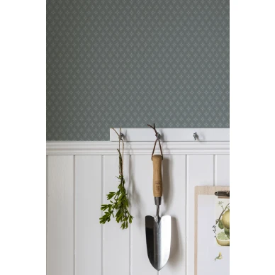 Sininen tapetti Durolta ruudullinen Lillstjarna 680 04 image