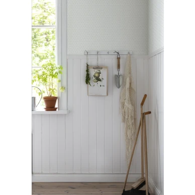 Valkoinen tapetti eteiseen Durolta Lillstjarna 680 01 image