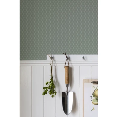Vihrea ruututapetti Durolta Lillstjarna 680 03 image
