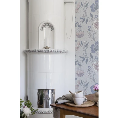 Ruokailuhuoneen kukkatapetti Vildros Durolta 683 01 image