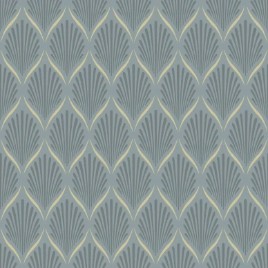 Lilly sininen geometrinen tapetti Durolta 681 03 image