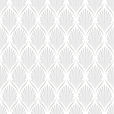 Lilly valkoinen graafinen tapetti Durolta 681 01 image