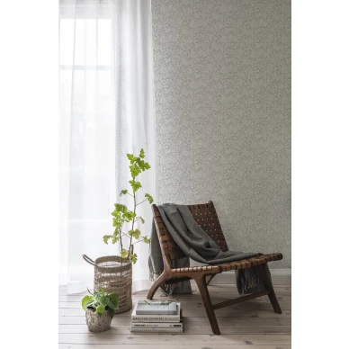 Valkoinen kukkatapetti Durolta Jenny 678 01 image