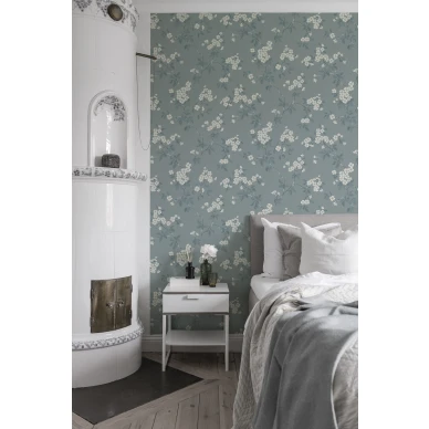 Romanttinen kukkatapetti makuuhuoneeseen Durolta Karin 679 03 image