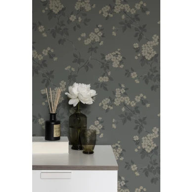 Tummanharmaa tapetti Karin Durolta 679 04 image