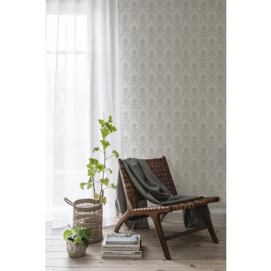 Valkoinen kuviotapetti Hudiksvalls Teater Durolta 677 01 image